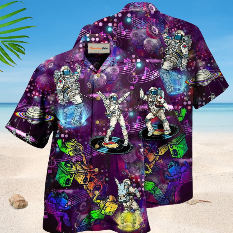 Retro Disco Celebration Hawaiian Shirt For Summer Outings Festival Travel And Thoughtful Music Gifts