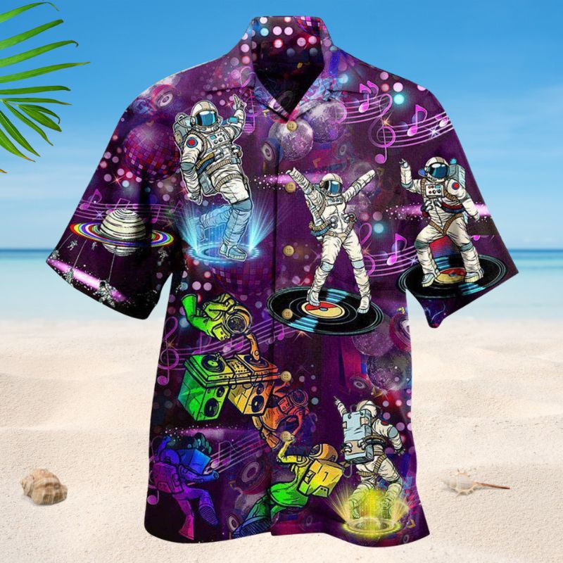 Retro Disco Celebration Hawaiian Shirt For Summer Outings Festival Travel And Thoughtful Music Gifts