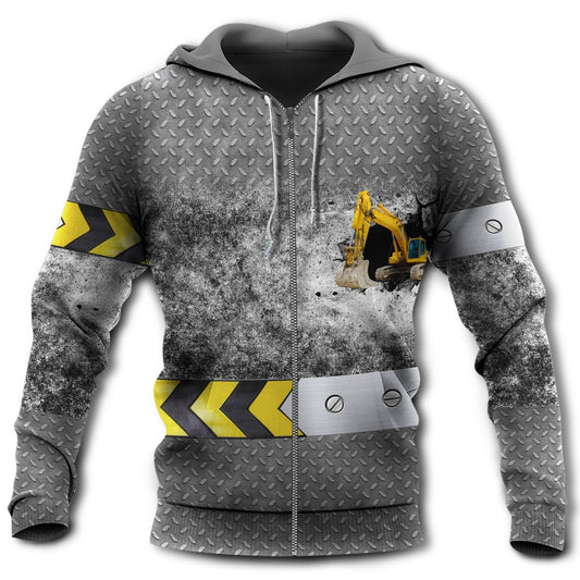 Excavator Heavy Equipment Hoodie For Everyday Wear Outdoor Adventures And Comfortable Style