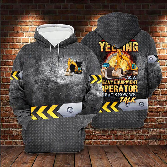 Excavator Heavy Equipment Hoodie For Relaxed Daily Wear Weekend Outings And Thoughtful Gifting