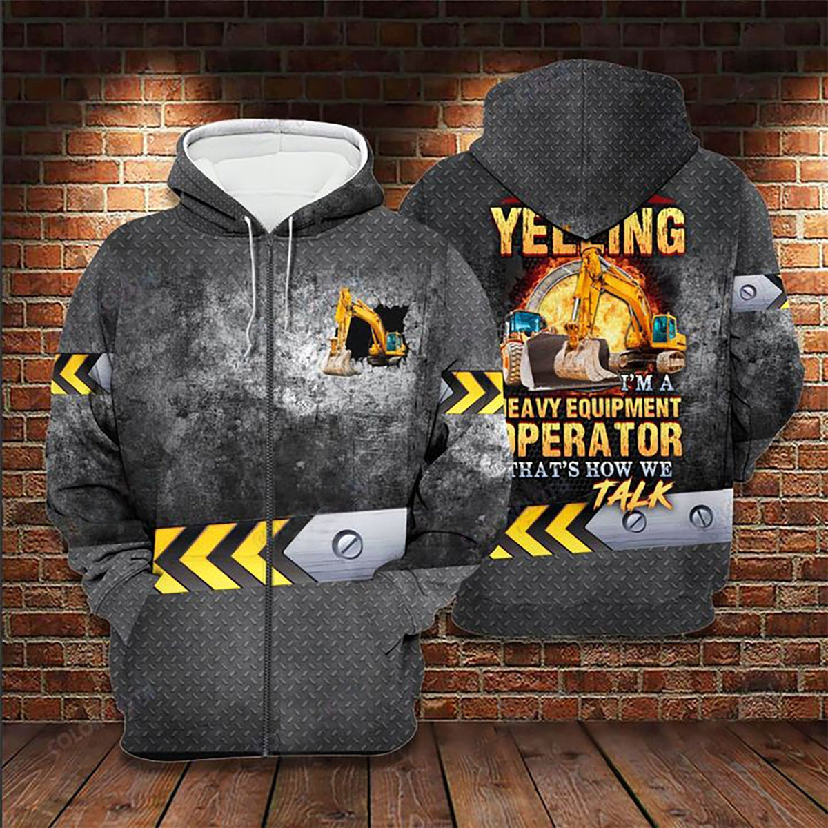Excavator Heavy Equipment Hoodie For Relaxed Daily Wear Weekend Outings And Thoughtful Gifting