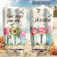 Floral God Says You Are Strong Personalized 20 Oz Tumbler For Coffee Travel And Daily Drinks