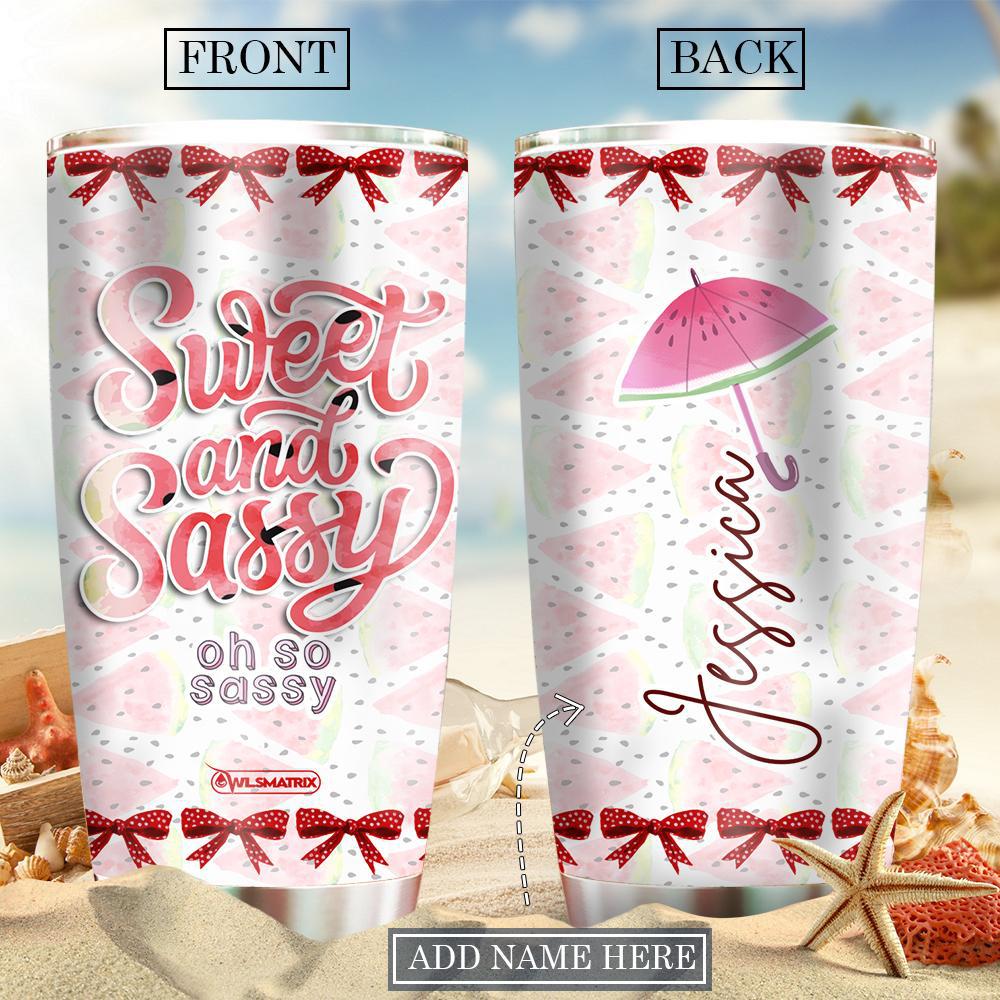 Fruit Sweet And Sassy Personalized 20 Oz Tumbler For Coffee Travel And Daily Drinks