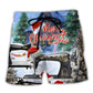 Sewing Machine Christmas Night Beach Shorts For Tropical Holidays And Leisure And Relaxation