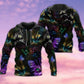Neon Cat Darkness Hoodie For Pet Enthusiasts Weekend Outings And Relaxed Daily Style