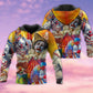 Funny Happy Clown Life Hoodie For Everyday Wear Outdoor Adventures And Comfortable Style
