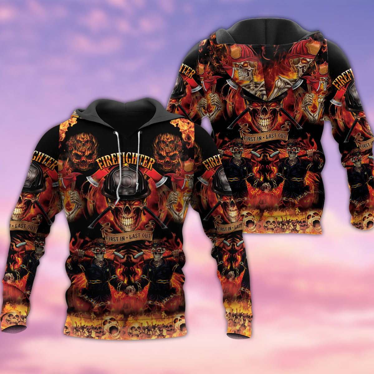 Firefighters Fire Love Life Hoodie For Casual Streetwear Travel And Everyday Comfort