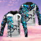 Blue White Horse Love Life Hoodie For Equestrian Enthusiasts Casual Wear And Weekend Travel