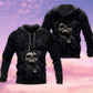 Black Strong Classic Skull Hoodie For Distinctive Streetwear Holidays And Thoughtful Gifts