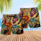 Africa Symbol Heritage Beach Shorts Pattern Detail For Weekend Travel And Memorable Gift Ideas