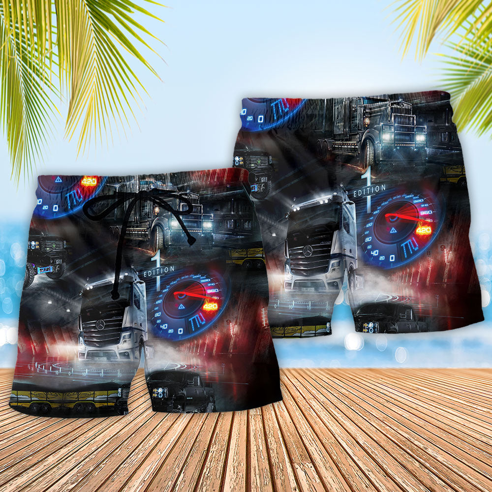 Classic Car Beach Shorts Pattern Detail For Island Trips And Travel Ready Comfort