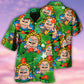 Tropical Floral Comics Figure Blooming Hawaiian Shirt Artwork Detail For Resort Trips And Outdoor Activities