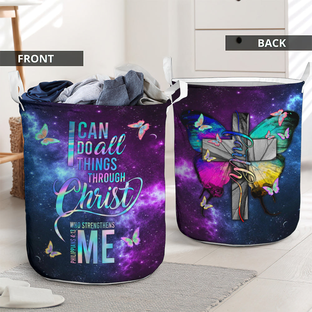 Faith Butterfly Laundry Basket For Bathroom Bedroom Storage