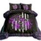 Jesus Faith Gothic Cross Rose Flag Christian Bedding Cover For Gothic Bedroom Decor