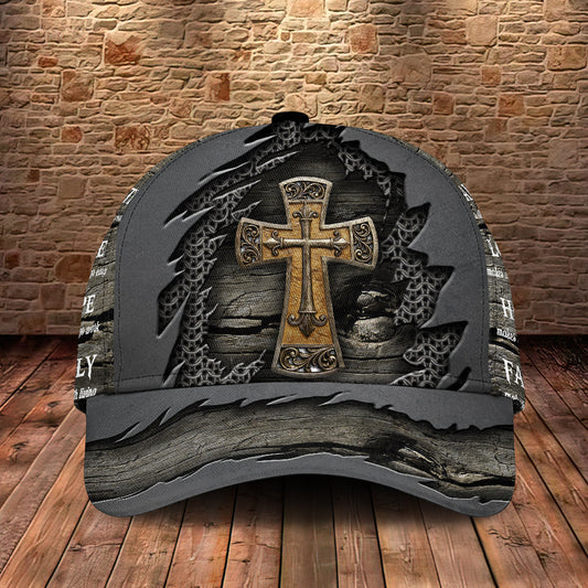 Faith Hope Love Vintage Classic Cap For Travel Adventures Weekend Wear And Casual Style