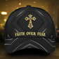 Faith Over Fear Jesus Motivation Classic Cap For Seasonal Outings Outdoor Adventures And Daily Wear