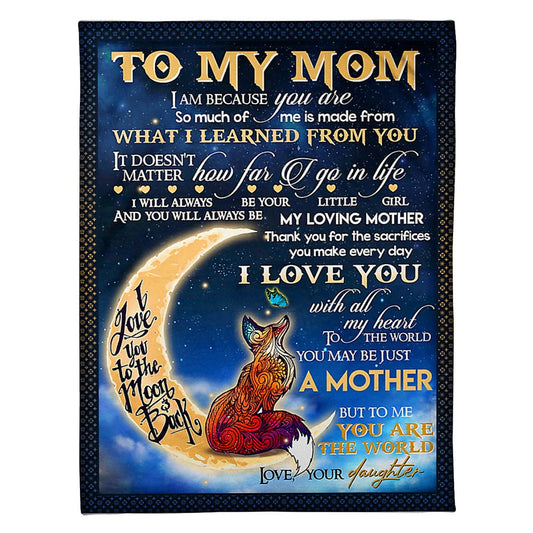 Family I Am Always With You Flannel Blanket For Cozy Bedroom Sofa Decor
