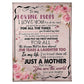 Family I Love You To The Moon And Back Floral Flannel Blanket For Cozy Bedroom Sofa Decor