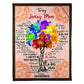 Family I Loved You My Whole Life Flannel Blanket For Cozy Bedroom Sofa Decor
