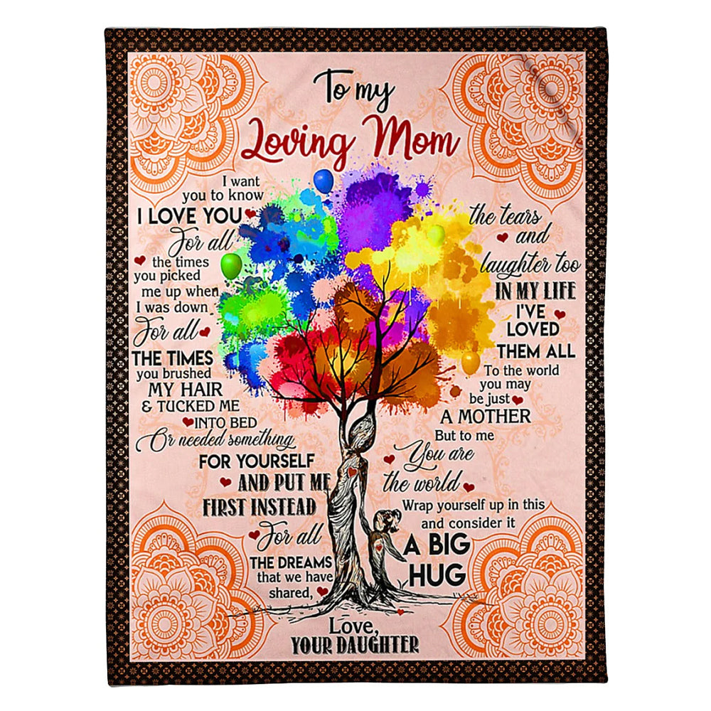 Family I Loved You My Whole Life Flannel Blanket For Cozy Bedroom Sofa Decor