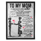 Family I Will Always Be Her Little Girl Mother Flannel Blanket For Cozy Bedroom Sofa Decor