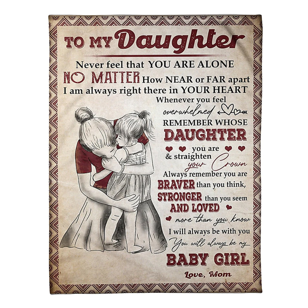 Family I'll Always Be With You Flannel Blanket For Cozy Bedroom Sofa Decor