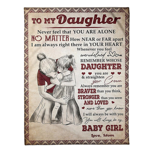 Family I'll Always Be With You Flannel Blanket For Cozy Bedroom Sofa Decor