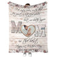 Family I've Only Been With Dad Personalized Flannel Blanket For Cozy Bedroom Sofa Decor