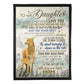 Family Just Do Your Best Daughter Gift Flannel Blanket For Cozy Bedroom Sofa Decor