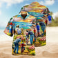 Badge Creative Pattern Hawaiian Shirt Artwork View For Outdoor Gatherings