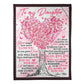 Family Love Follow Your Dreams Daughter Gift Flannel Blanket For Cozy Bedroom Sofa Decor
