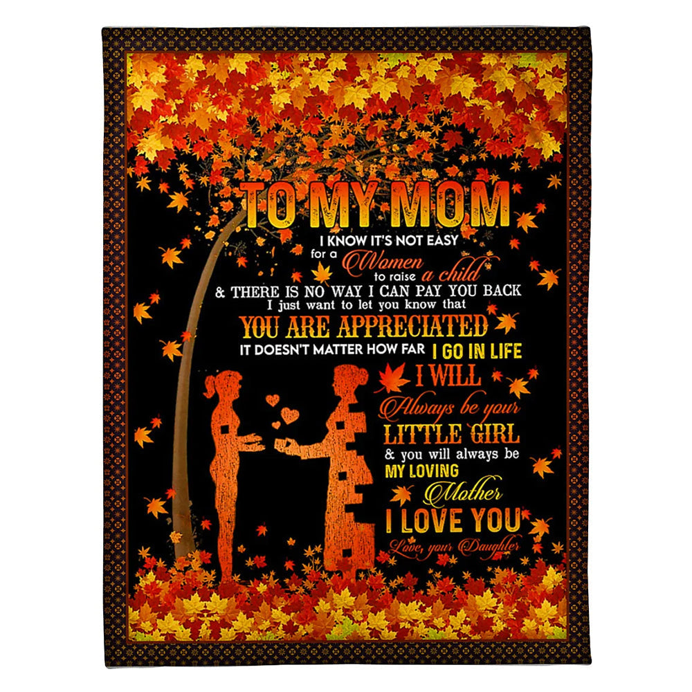 Family Love I Love You To The Moon And Back Flannel Blanket For Cozy Bedroom Sofa Decor
