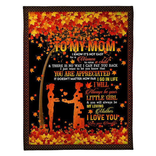 Family Love I Love You To The Moon And Back Flannel Blanket For Cozy Bedroom Sofa Decor