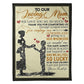 Family Love To Our Loving Mom Flannel Blanket For Cozy Bedroom Sofa Decor