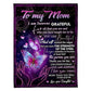 Family Love You Will Always Be My Loving Mother Flannel Blanket For Cozy Bedroom Sofa Decor
