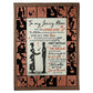 Family Loving Mom Flannel Blanket For Cozy Bedroom Sofa Decor