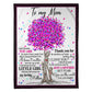 Family To Me You Are The World Little Girl Flannel Blanket For Cozy Bedroom Sofa Decor