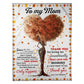 Family To My Mother Flannel Blanket For Cozy Bedroom Sofa Decor