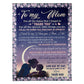 Family Will Always Be The Greatest Mom Mother Moon Flannel Blanket For Cozy Bedroom Sofa Decor