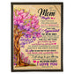 Family I Love You To The Moon And Back Mother Flannel Blanket For Cozy Bedroom Sofa Decor