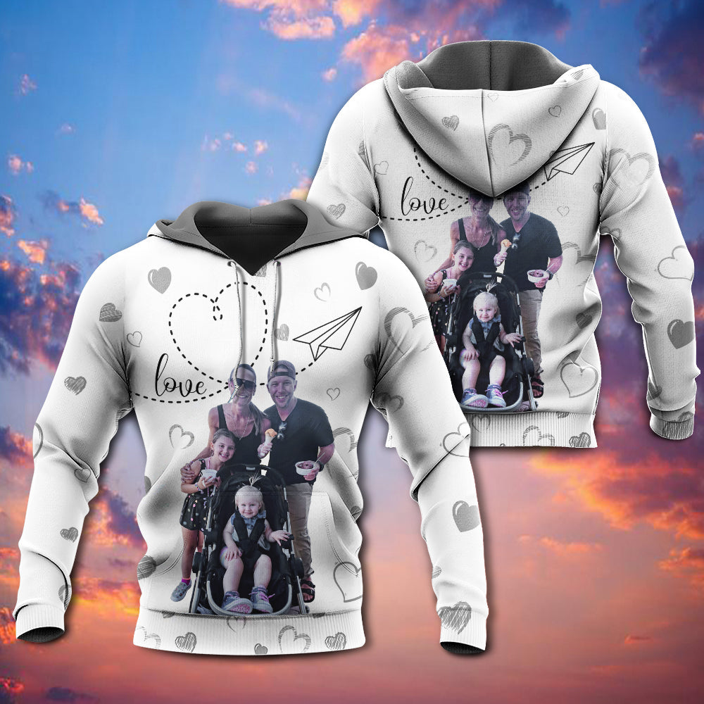 Family Superpower Love Hoodie For Casual Streetwear Travel And Everyday Comfort