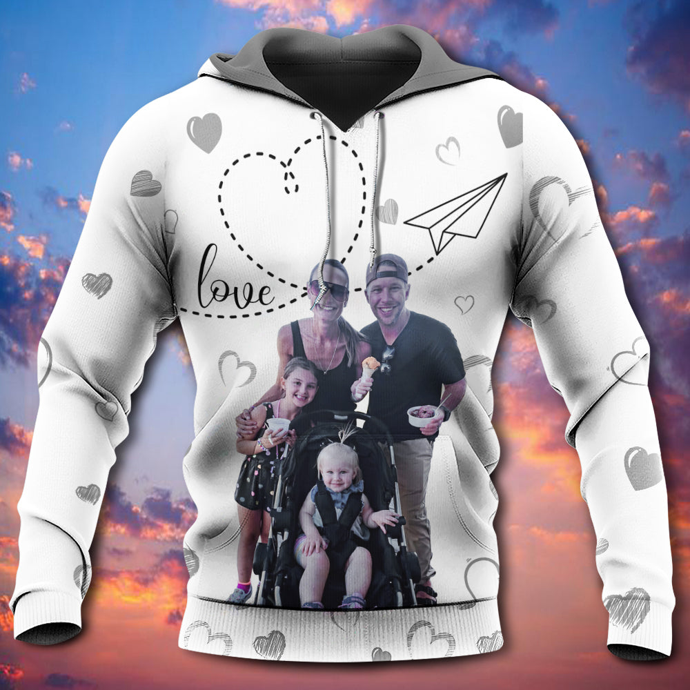 Family Superpower Love Hoodie For Casual Streetwear Travel And Everyday Comfort