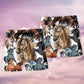 Fantasy Horse Painting Beach Shorts Pattern View For Vacation Travel And Outdoor Fun