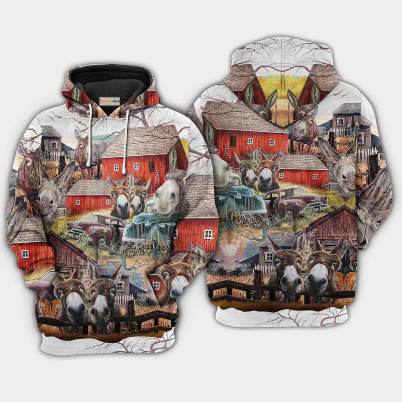 Farm Animals Love Happiness Hoodie For Rustic Casual Looks Seasonal Events And Gift Ideas