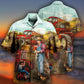 Farm Awesome Fatherhood Hawaiian Shirt Design View For Casual Summer Styling