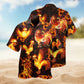 Farm Chicken Fire Hawaiian Shirt For Resort Trips, Coastal Parties, And Warm Weather Style