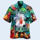 Funny Vintage Rooster Stop Staring Humor Hawaiian Shirt Artwork Detail For Tropical Trips And Casual Outings