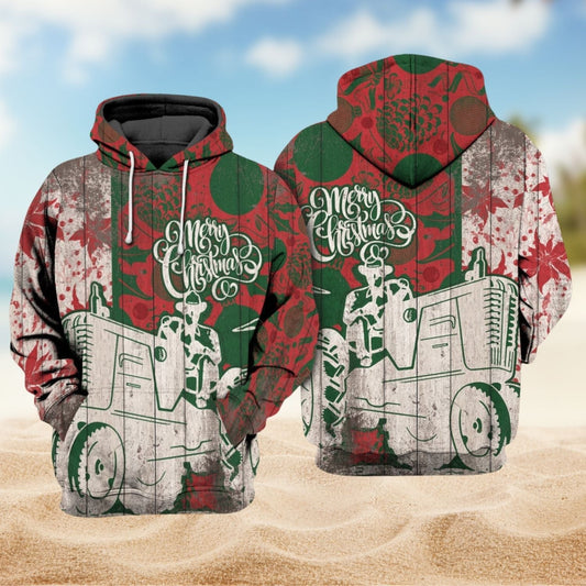 Classic Farm Christmas Country Hoodie For Festive Family Moments Winter Wear And Holiday Gift Ideas