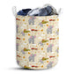 Elephant Love My Farm Laundry Basket For Bathroom Bedroom Storage