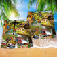 Farm Love Awesome Animals Hawaiian Print Beach Shorts For Outdoor Activities And Vacation Styling
